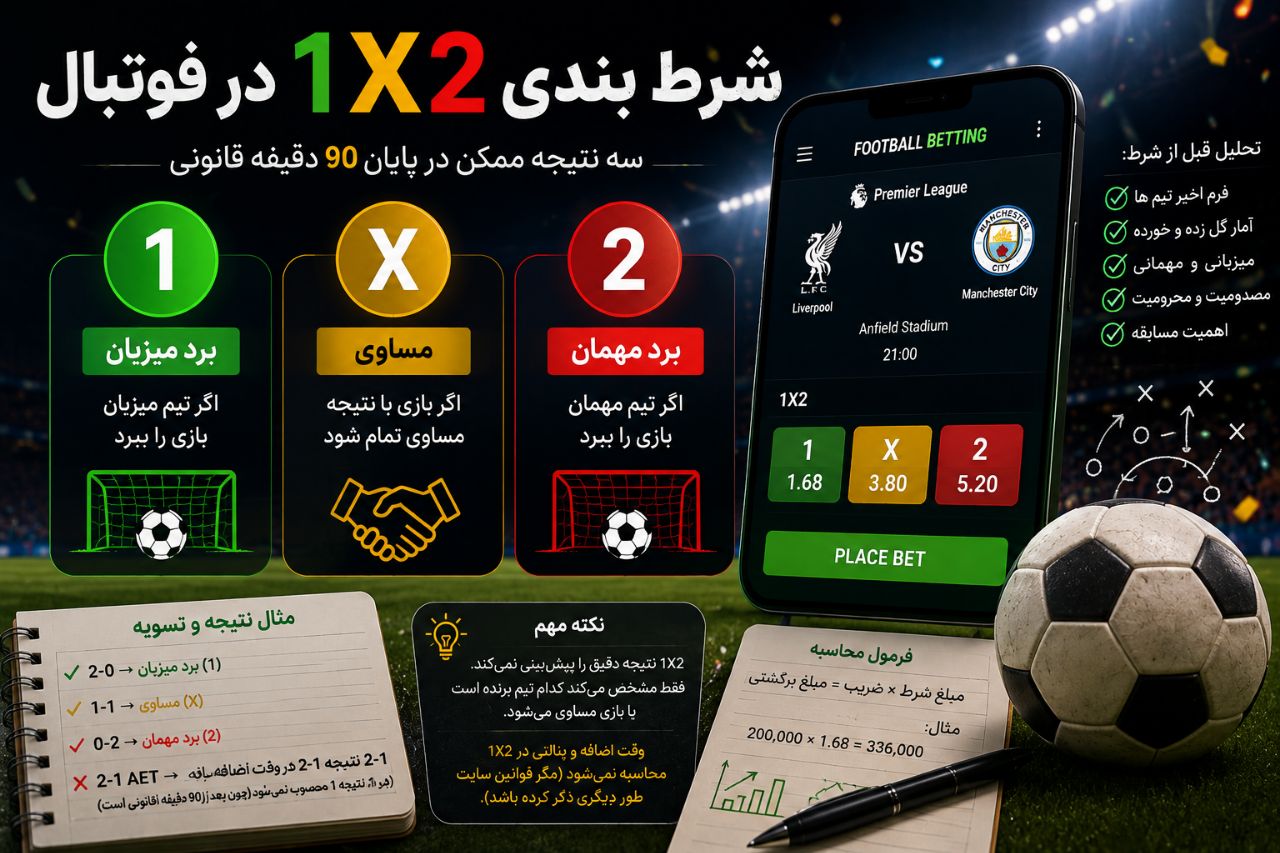 پیش بینی 1 x 2