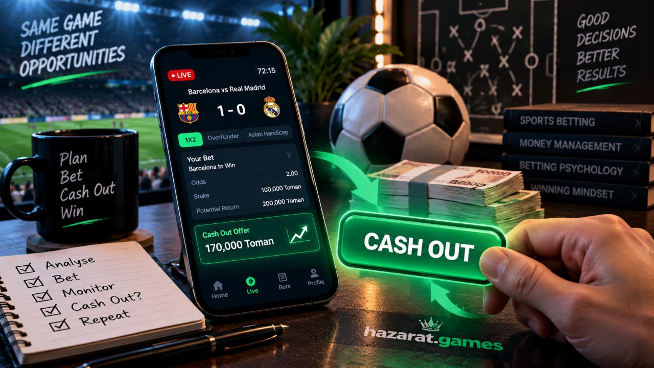 Cash out در شرطبندی