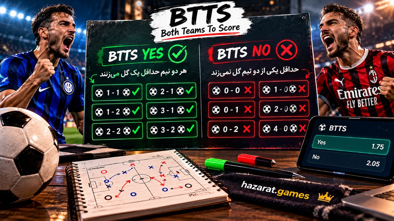 شرط بندی btts